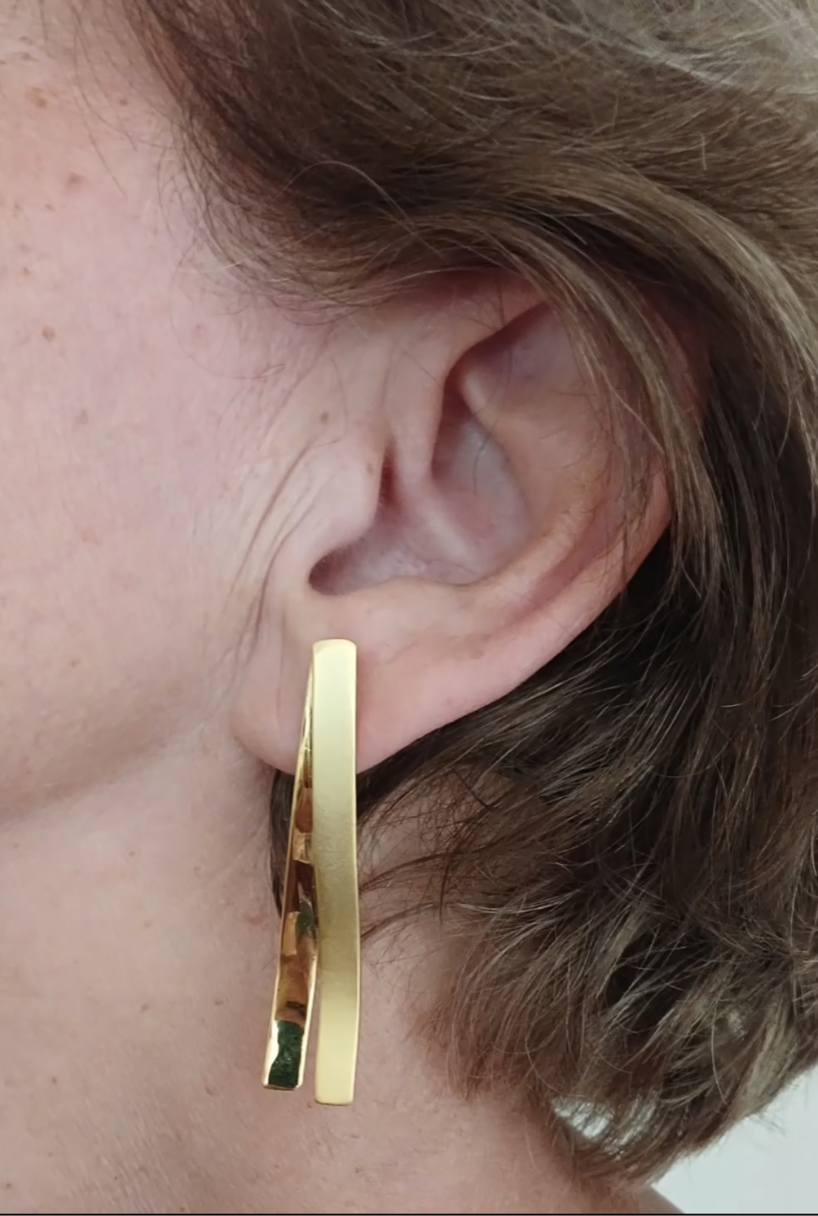 Earrings in 18k Gold plating - handmade jewelry by Authentica