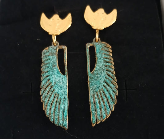 Isis wings earrings - handmade jewelry by Authentica